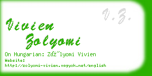 vivien zolyomi business card